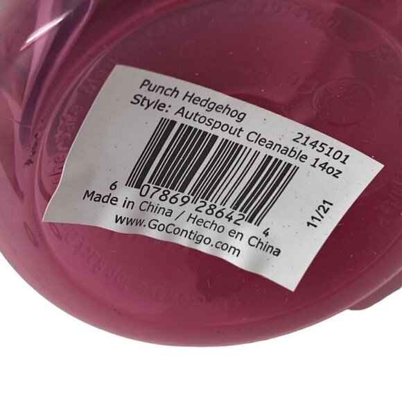 Contigo Plastic Kids' Water Bottle Hedgehog 14 oz
B8 - Picture 7 of 7